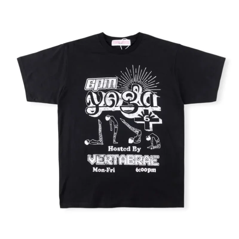 Vertabrae 6pm Yoga T-Shirt Black (2)