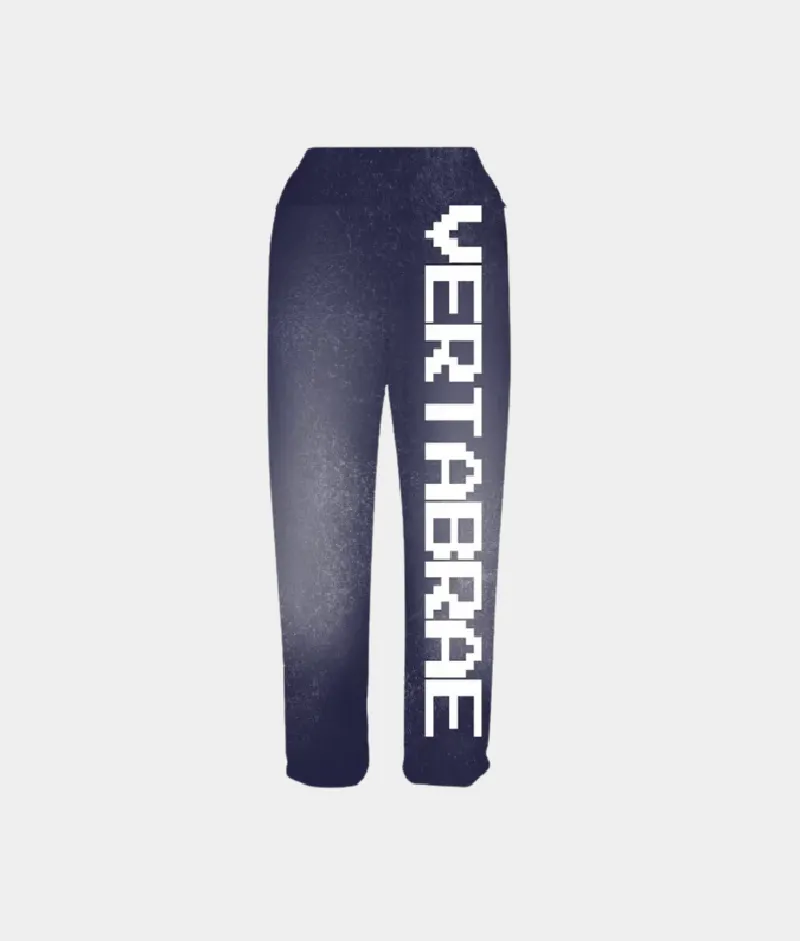Vertabrae Logo Sweatpants NavyWhite