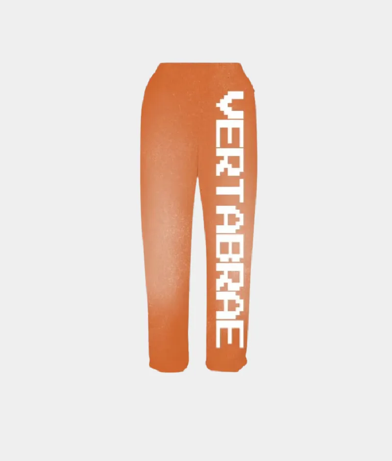Vertabrae Logo Sweatpants OrangeWhite